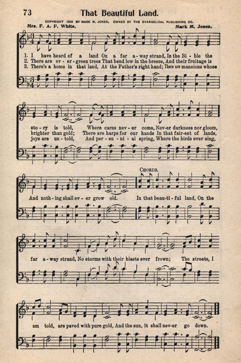 Light and Life Songs No. 3 page 73