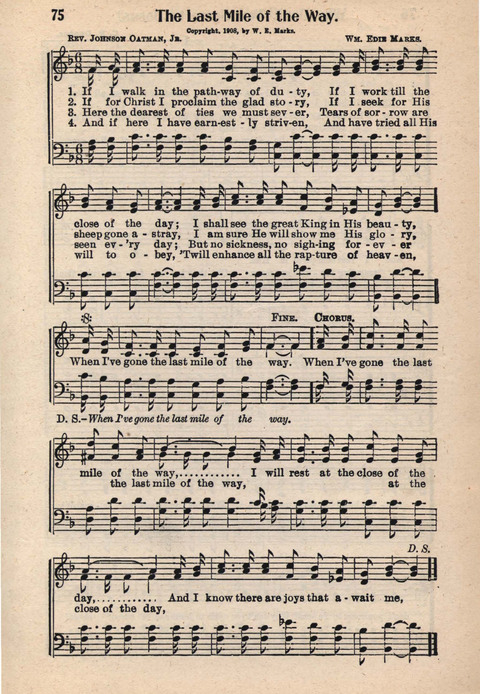 Light and Life Songs No. 3 page 75
