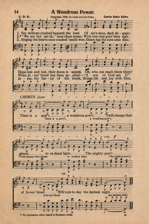 Light and Life Songs No. 4 page 14