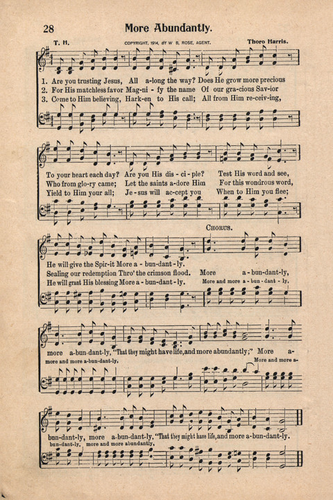 Light and Life Songs No. 4 page 28