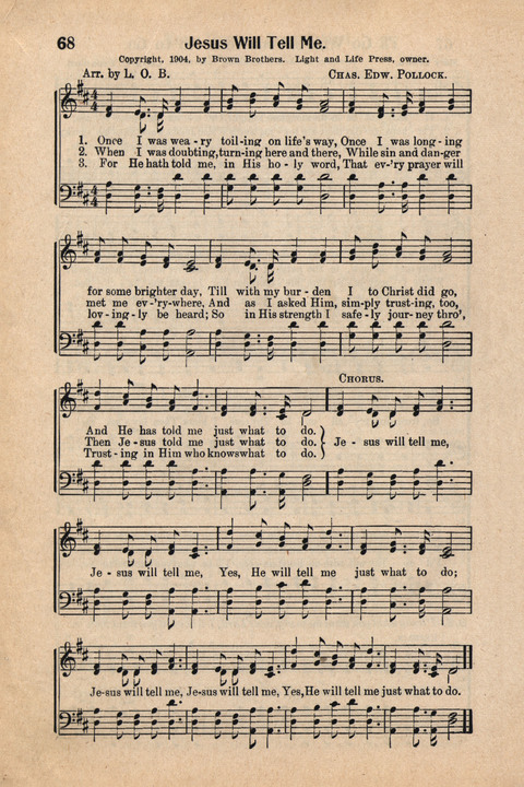 Light and Life Songs No. 4 page 68