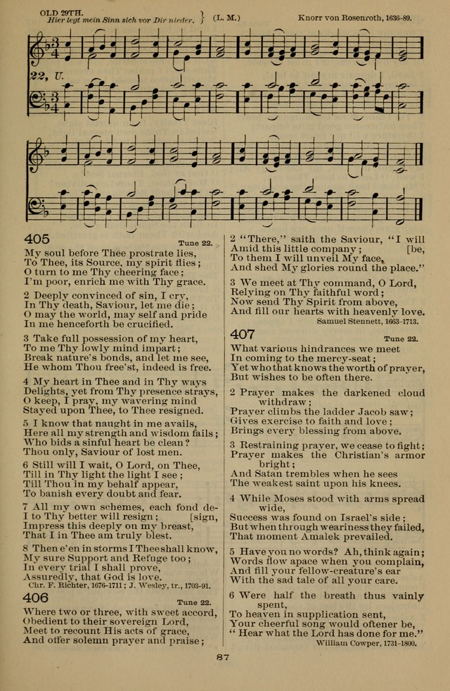 The Liturgy and the Offices of Worship and Hymns of the American Province of the Unitas Fratrum, or the Moravian Church page 271
