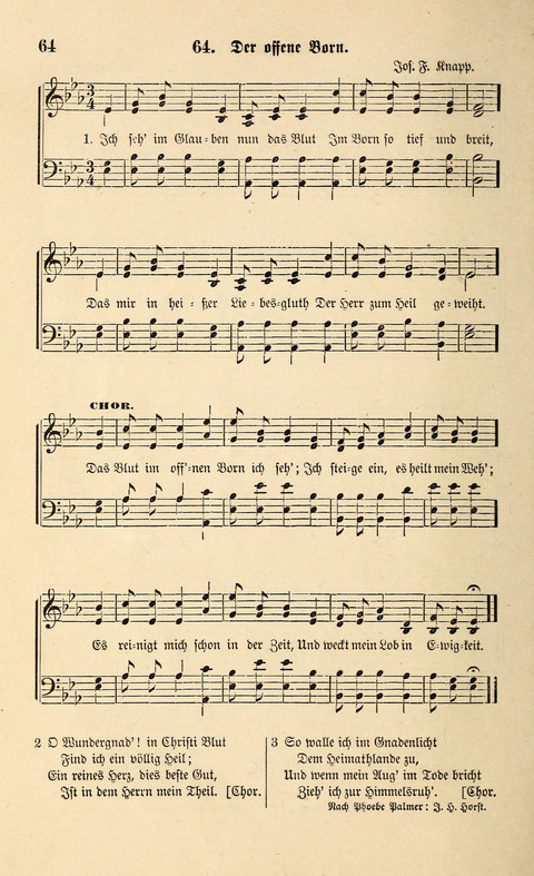Liederlust und Psalter page 64