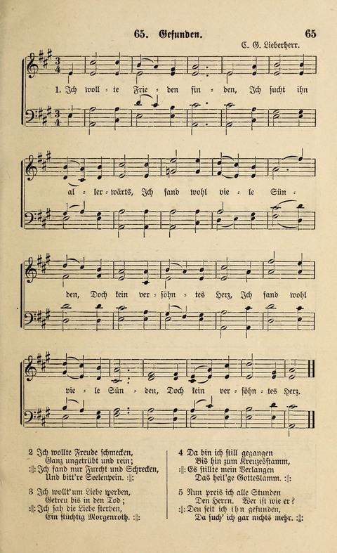 Liederlust und Psalter page 65