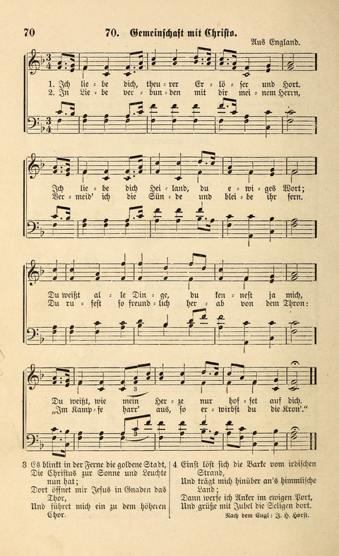 Liederlust und Psalter page 70