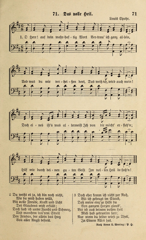 Liederlust und Psalter page 71