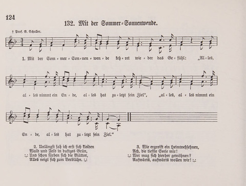 Lieder-Perlen: Eine Sammlung von Liedern geistlichen und gemischten Inhalts, theils in deutscher, theils in englischer Sprache, nebt einer Anzahl Spiellieder, ein-, zwei- und dreistimmig (mit Anhang) page 124