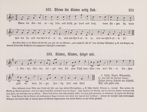 Lieder-Perlen: Eine Sammlung von Liedern geistlichen und gemischten Inhalts, theils in deutscher, theils in englischer Sprache, nebt einer Anzahl Spiellieder, ein-, zwei- und dreistimmig (mit Anhang) page 151