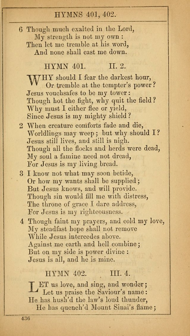 The Lecture-Room Hymn-Book: containing the psalms and hymns of the book of common prayer, together with a choice selection of additional hymns, and an appendix of chants and tunes... page 450