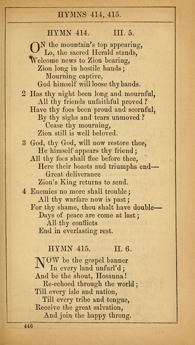 The Lecture-Room Hymn-Book: containing the psalms and hymns of the book of common prayer, together with a choice selection of additional hymns, and an appendix of chants and tunes... page 460
