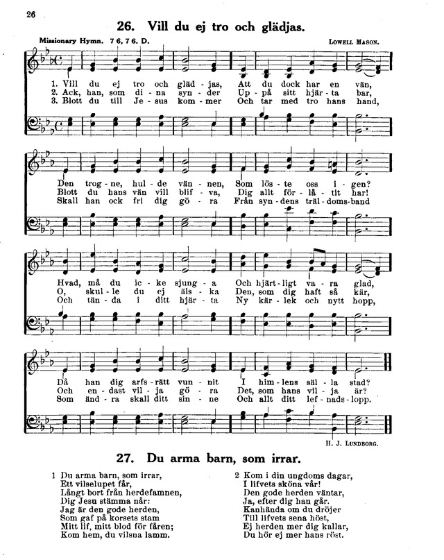 Lutherförbundets Sångbok page 1