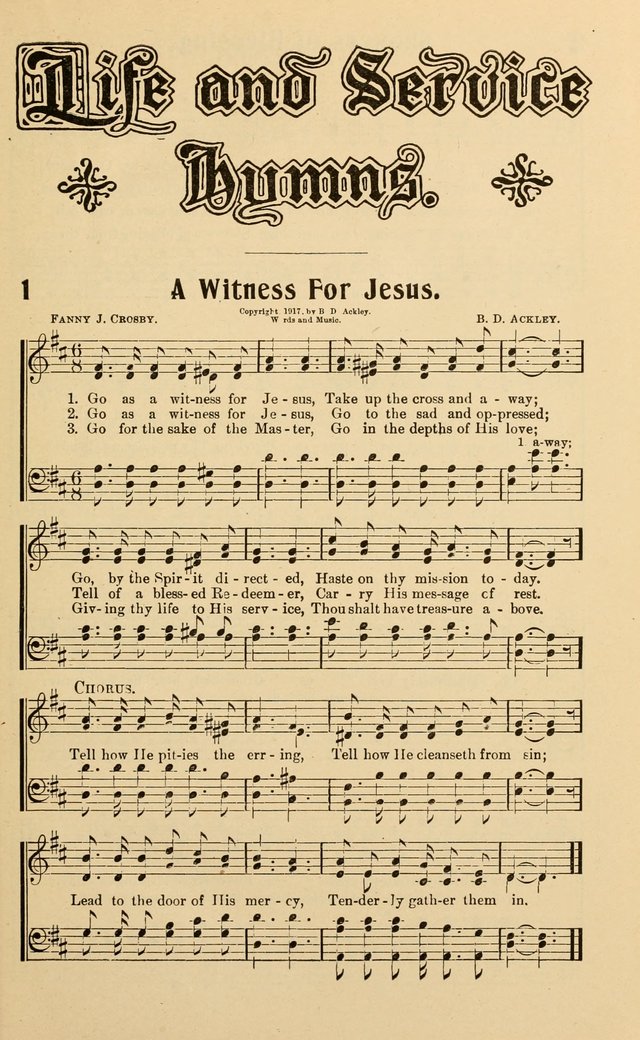 Life and Service Hymns page 2