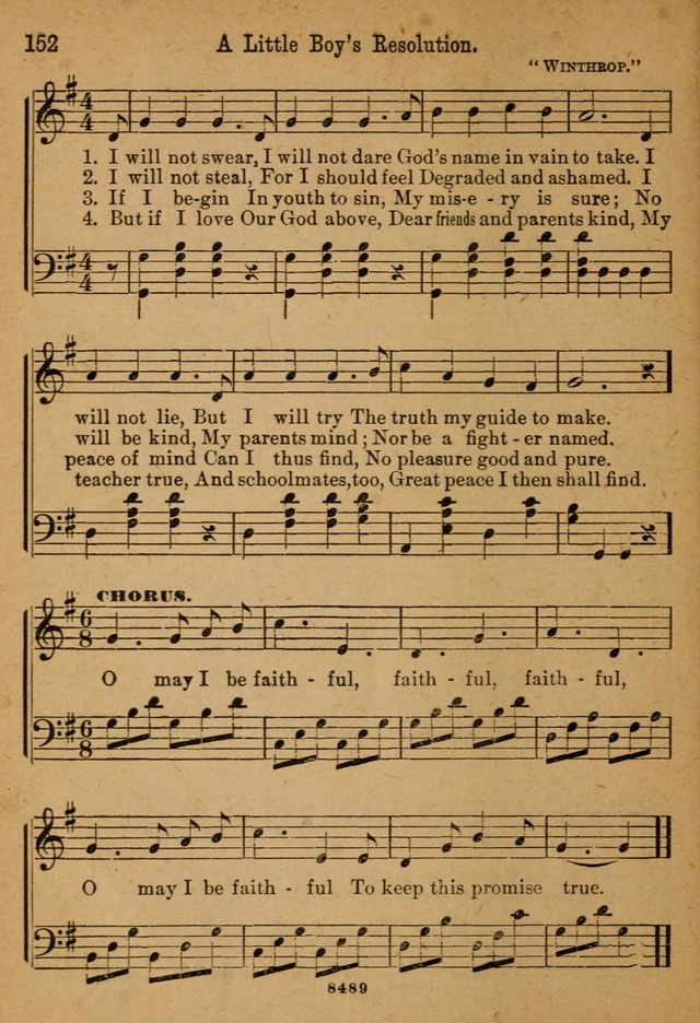 Little Sacred Songs: for Little Singers of the primary department of the Sunday school, and for Kindergartens and the home page 152