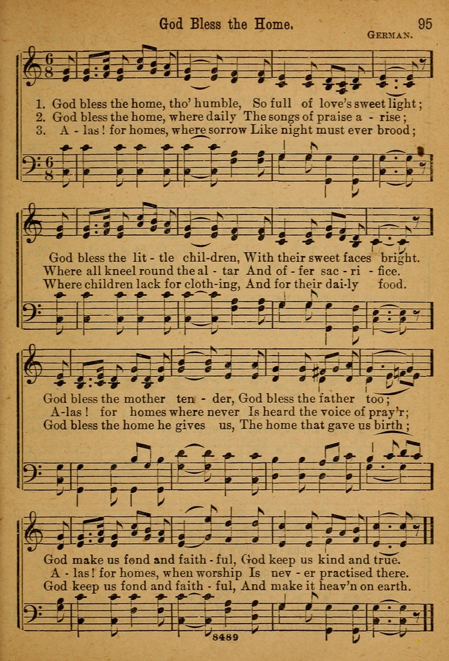 Little Sacred Songs: for Little Singers of the primary department of the Sunday school, and for Kindergartens and the home page 95