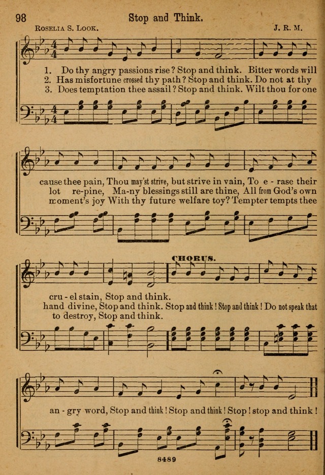 Little Sacred Songs: for Little Singers of the primary department of the Sunday school, and for Kindergartens and the home page 98