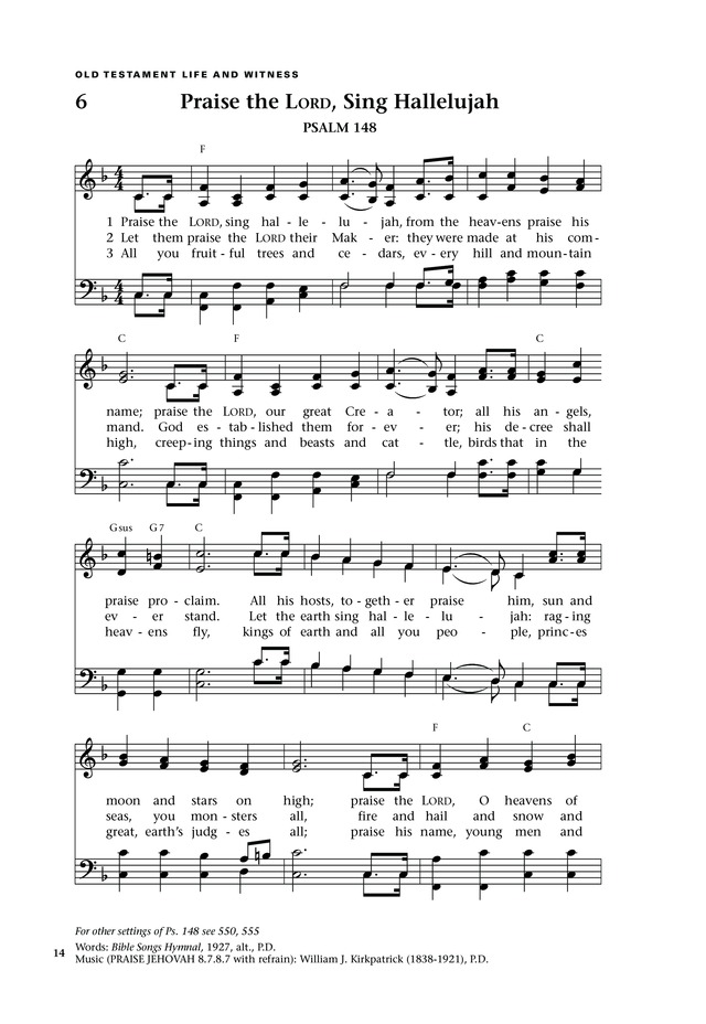 Lift Up Your Hearts: psalms, hymns, and spiritual songs page 12