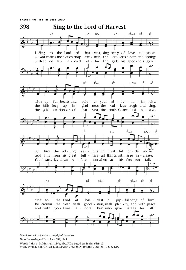 Lift Up Your Hearts: psalms, hymns, and spiritual songs page 432