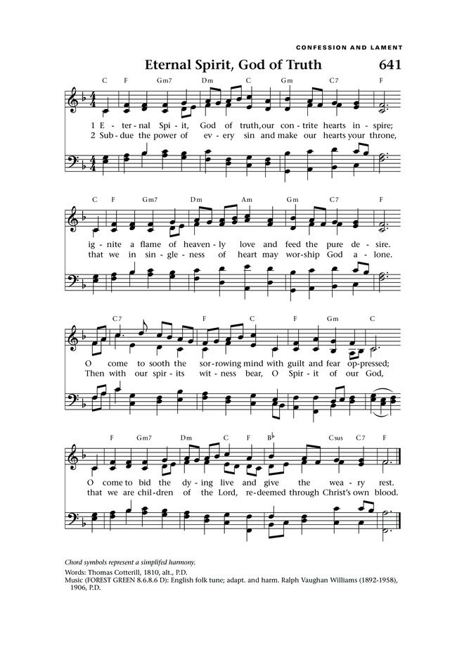 Lift Up Your Hearts: psalms, hymns, and spiritual songs page 714