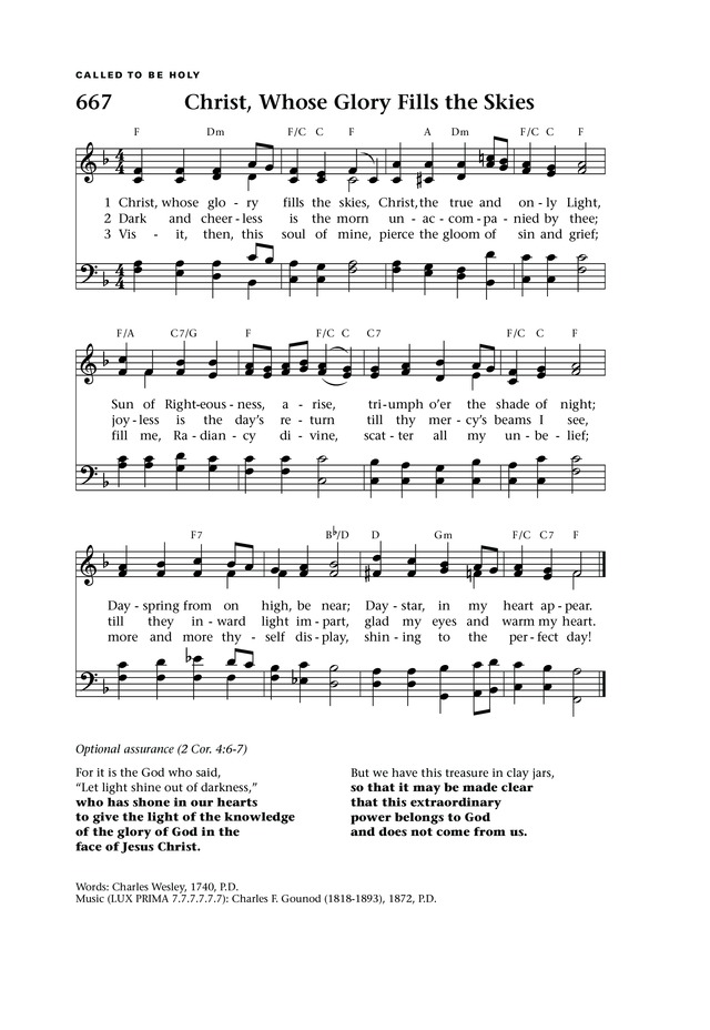 Lift Up Your Hearts: psalms, hymns, and spiritual songs page 739