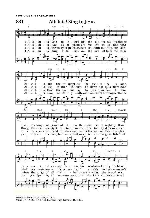 Lift Up Your Hearts: psalms, hymns, and spiritual songs page 907
