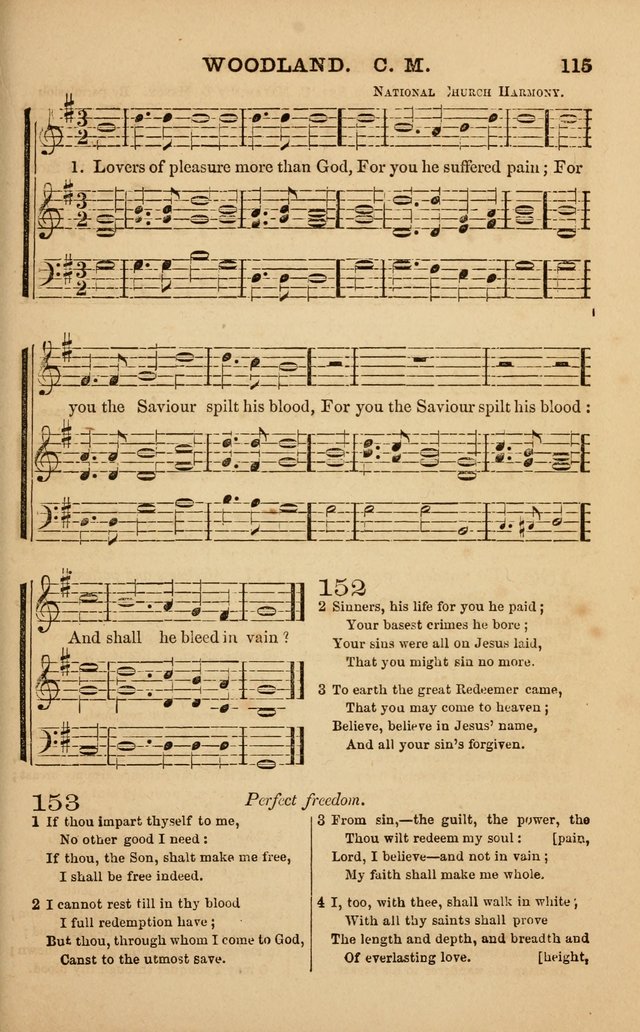 The Melodeon: a collection of hymns and tunes with original and selected music, adapted to all occiasions of social worship page 115