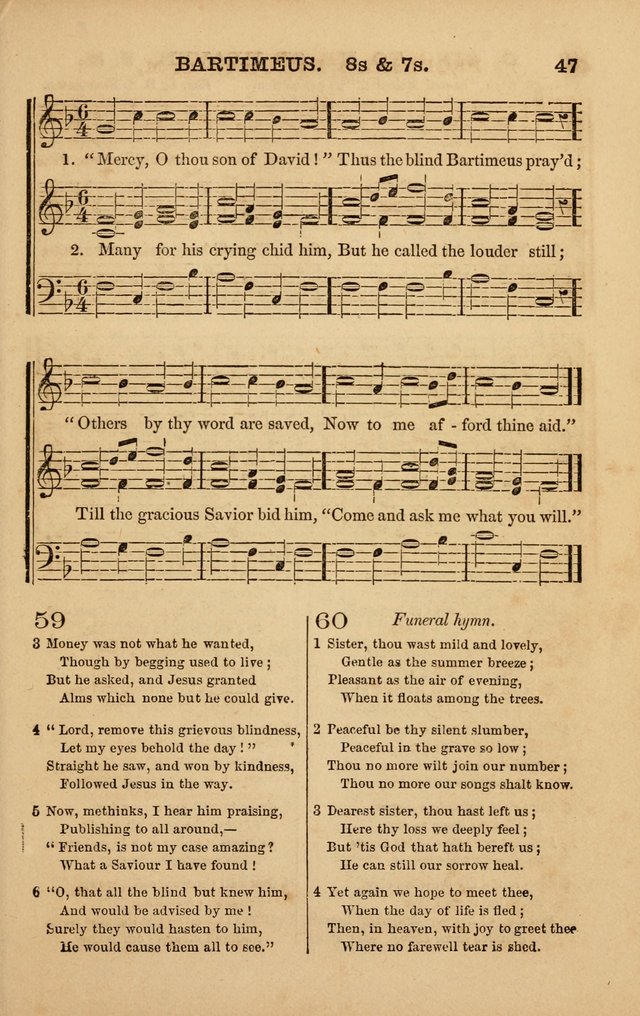 The Melodeon: a collection of hymns and tunes with original and selected music, adapted to all occiasions of social worship page 47