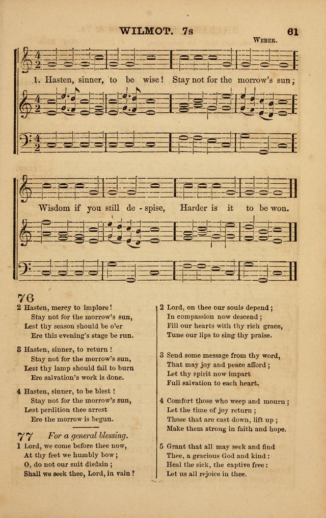 The Melodeon: a collection of hymns and tunes with original and selected music, adapted to all occiasions of social worship page 61