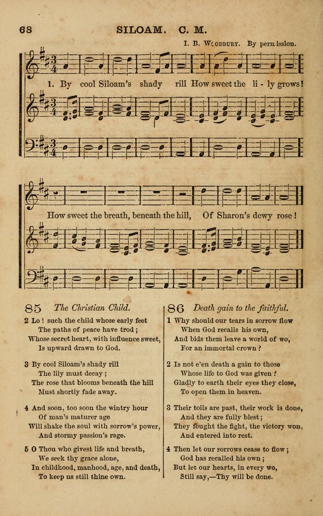 The Melodeon: a collection of hymns and tunes with original and selected music, adapted to all occiasions of social worship page 68