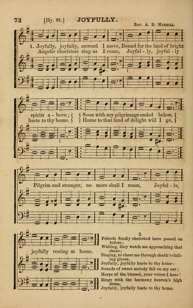 The Melodeon: a collection of hymns and tunes with original and selected music, adapted to all occiasions of social worship page 72