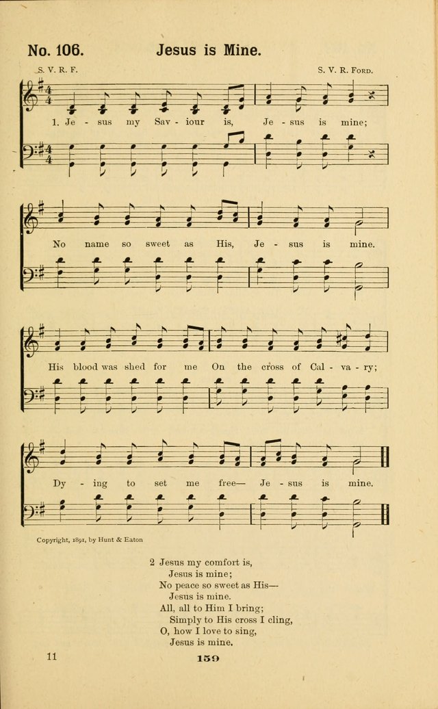 Melodies for Little People: containing also one hundred recitations for Sunday-schools, anniversary occasions, concerts, entertainments, and sociables, with songs adapted... page 159