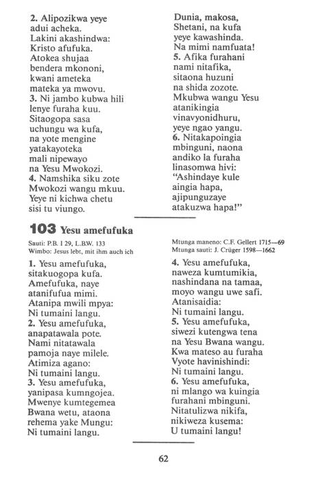 Mwimbieni Bwana: msifuni Mungu, mfalme wa mbingu na nchi! page 52