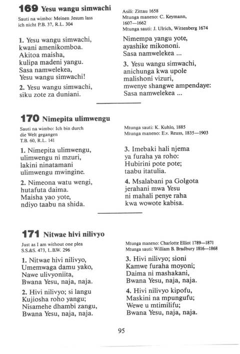 Mwimbieni Bwana: msifuni Mungu, mfalme wa mbingu na nchi! page 85