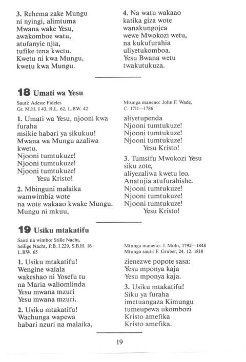 Mwimbieni Bwana: msifuni Mungu, mfalme wa mbingu na nchi! page 9