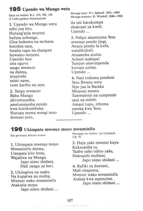 Mwimbieni Bwana: msifuni Mungu, mfalme wa mbingu na nchi! page 97