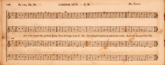 The Middlesex Collection of Church Music: or, ancient psalmody revived: containing a variety of psalm tunes, the most suitable to be used in divine service (2nd ed. rev. cor. and enl.) page 108