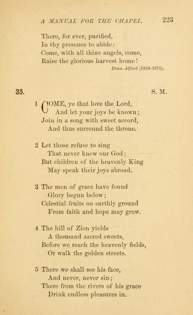 Manual for the chapel of Girard College page 230