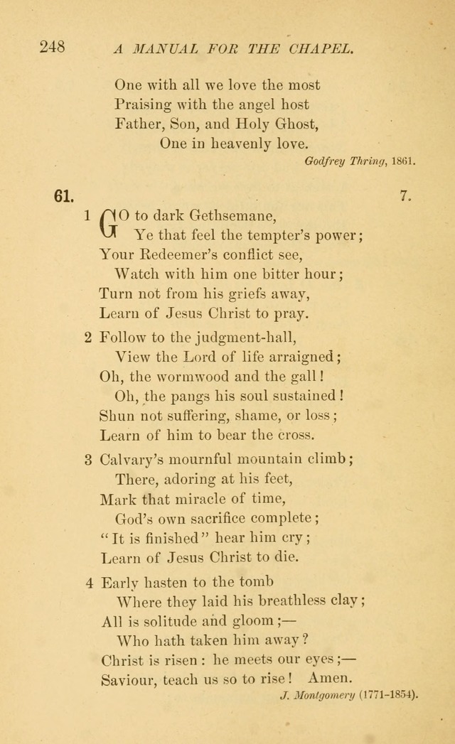 Manual for the chapel of Girard College page 257