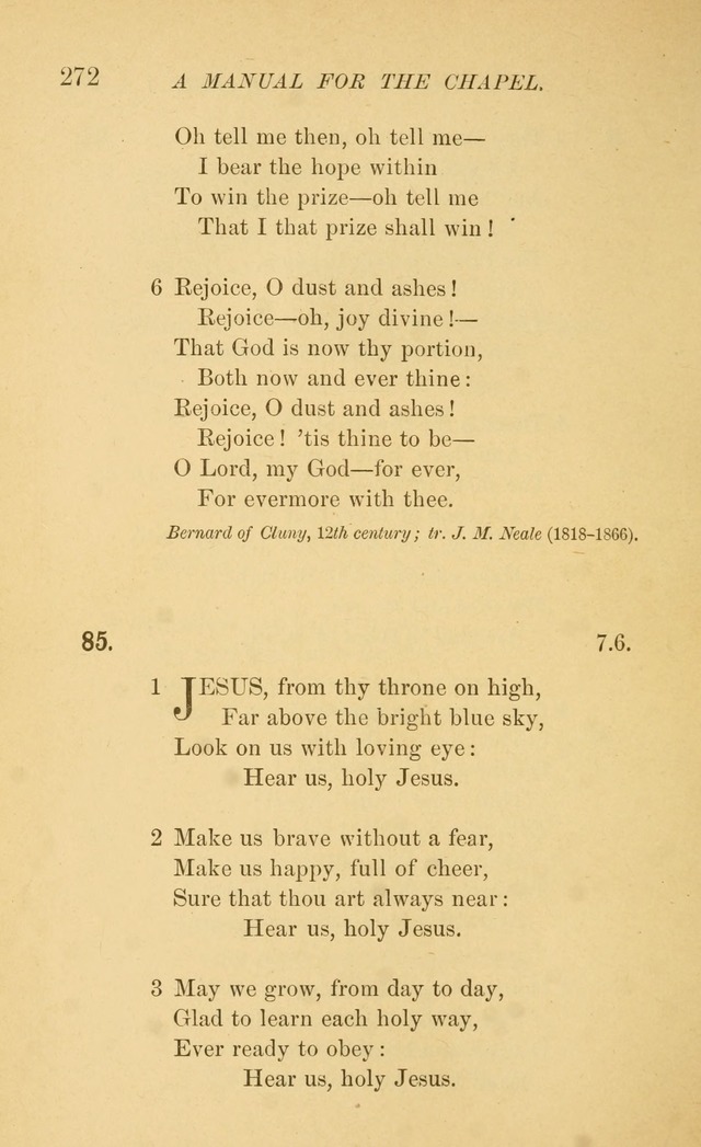 Manual for the chapel of Girard College page 281