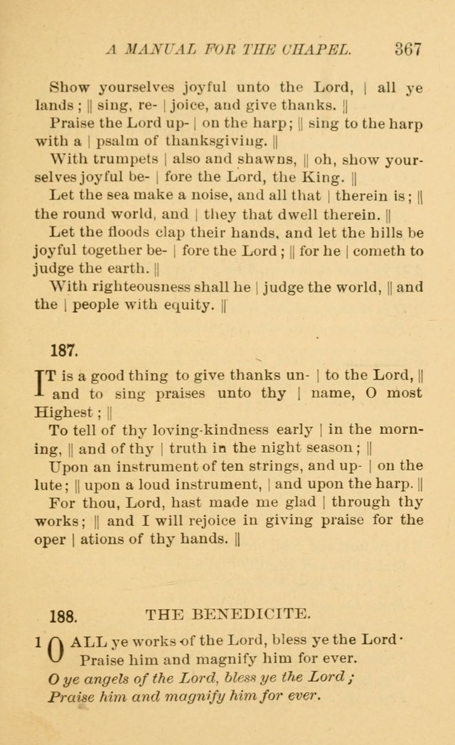 Manual for the chapel of Girard College page 376