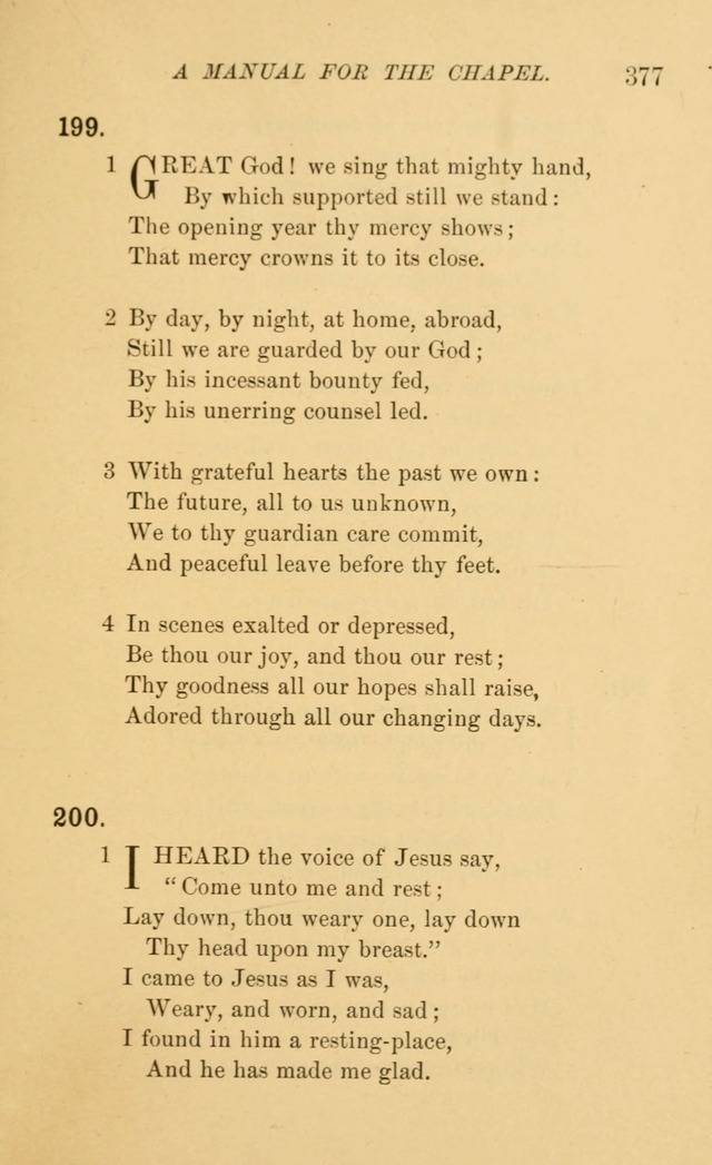 Manual for the chapel of Girard College page 386