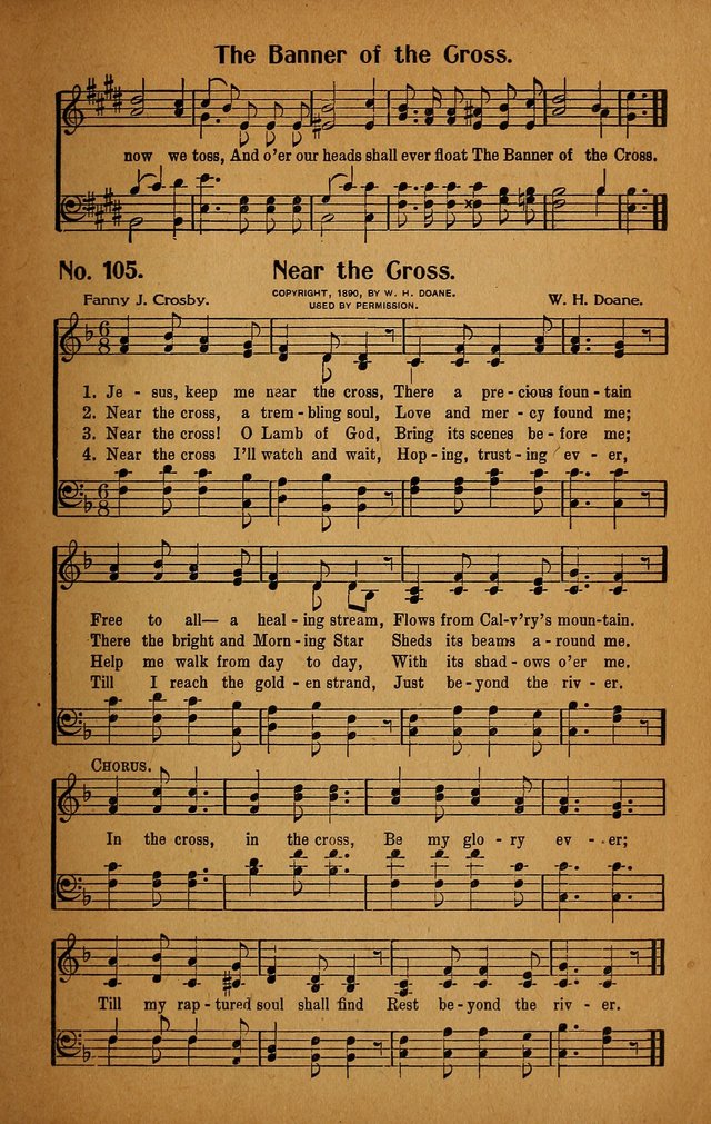 Make Christ King. Combined: a selection of high class gospel hymns for use in general worship and special evangelistic meetings page 106