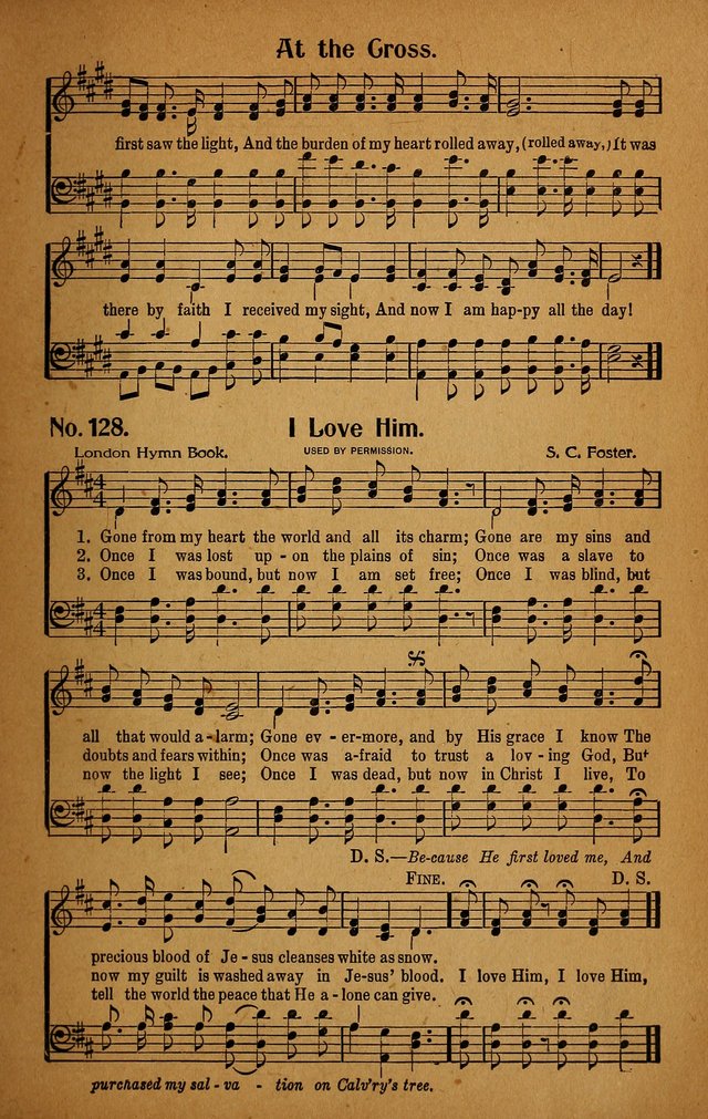 Make Christ King. Combined: a selection of high class gospel hymns for use in general worship and special evangelistic meetings page 126