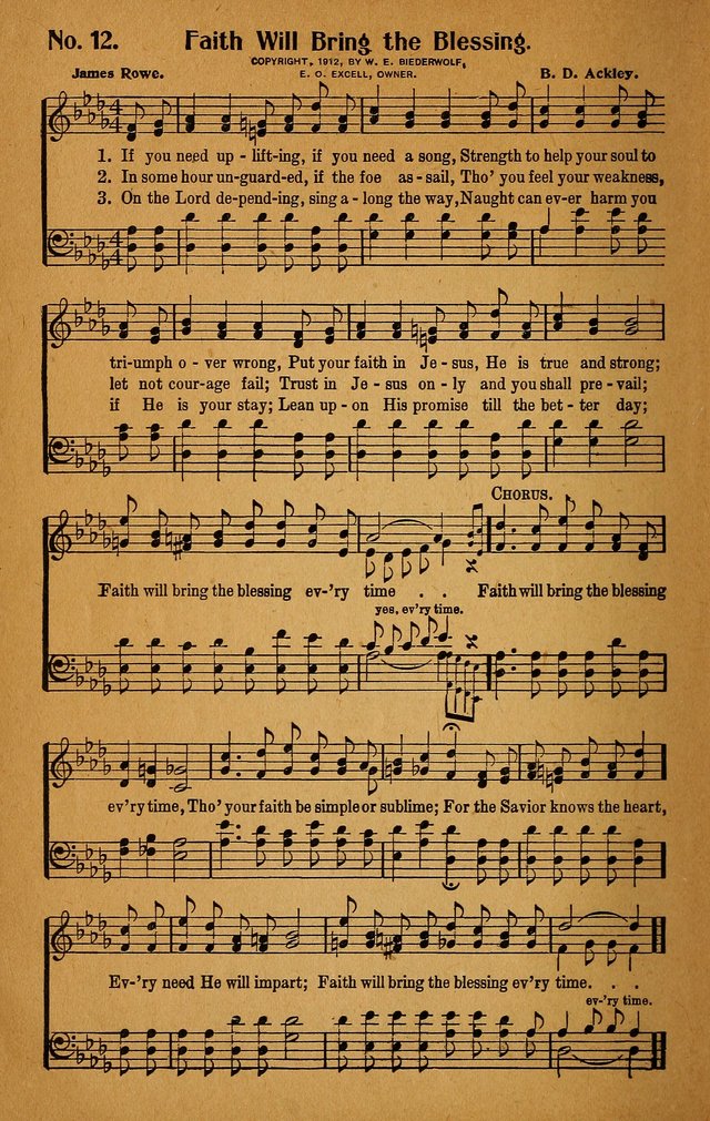 Make Christ King. Combined: a selection of high class gospel hymns for use in general worship and special evangelistic meetings page 13