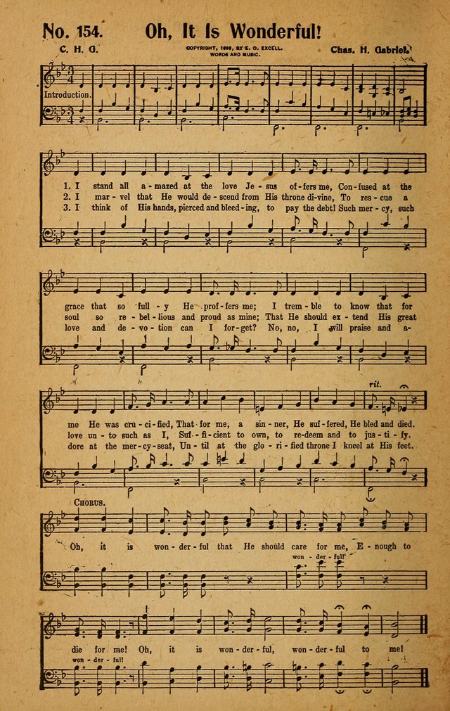 Make Christ King. Combined: a selection of high class gospel hymns for use in general worship and special evangelistic meetings page 151