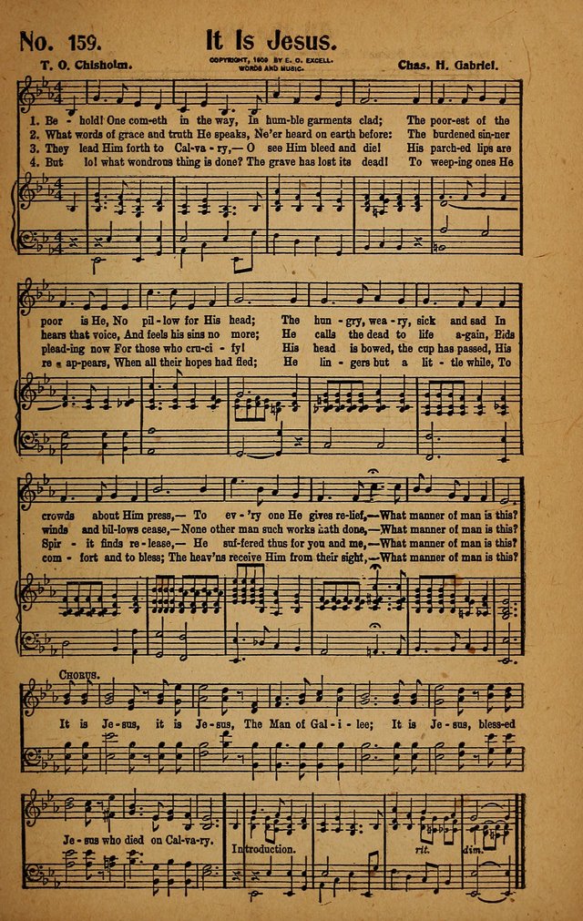 Make Christ King. Combined: a selection of high class gospel hymns for use in general worship and special evangelistic meetings page 156