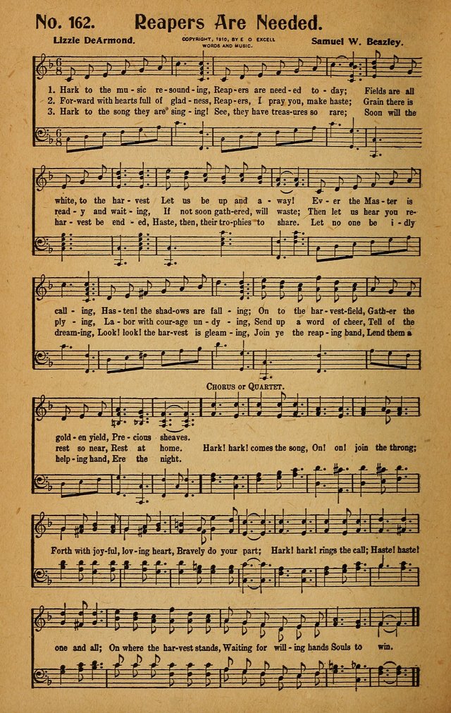 Make Christ King. Combined: a selection of high class gospel hymns for use in general worship and special evangelistic meetings page 159