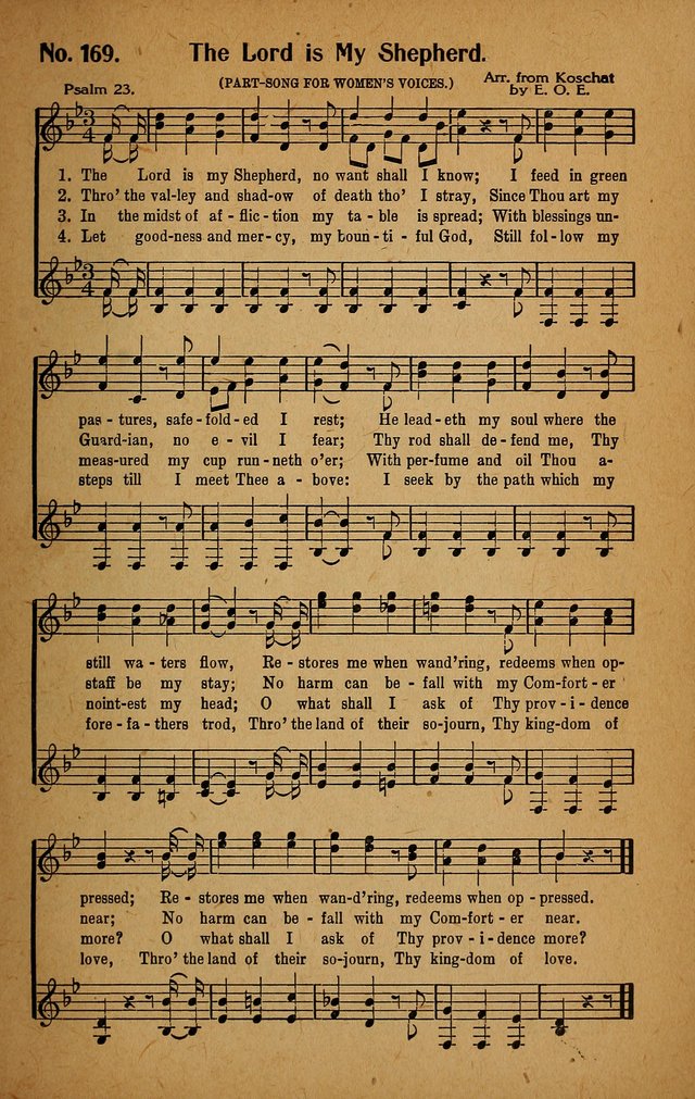 Make Christ King. Combined: a selection of high class gospel hymns for use in general worship and special evangelistic meetings page 166