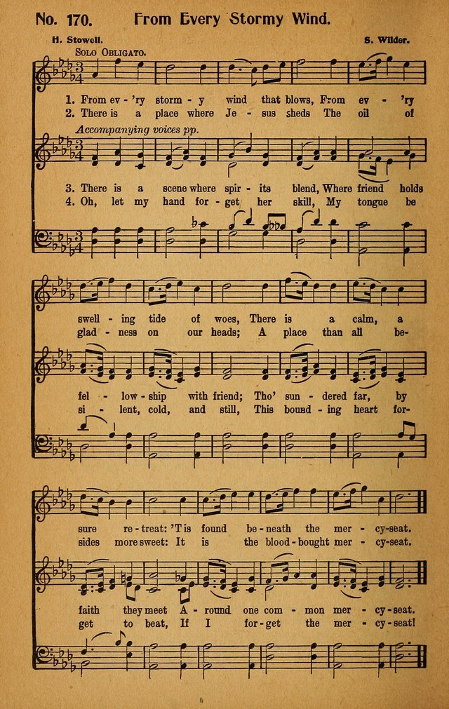 Make Christ King. Combined: a selection of high class gospel hymns for use in general worship and special evangelistic meetings page 167