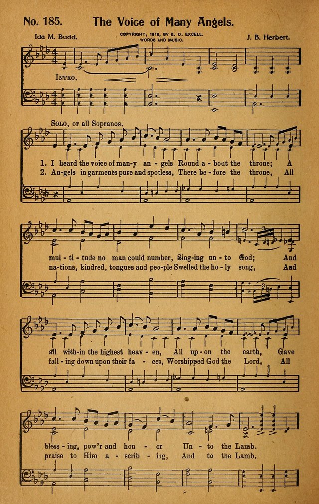 Make Christ King. Combined: a selection of high class gospel hymns for use in general worship and special evangelistic meetings page 195