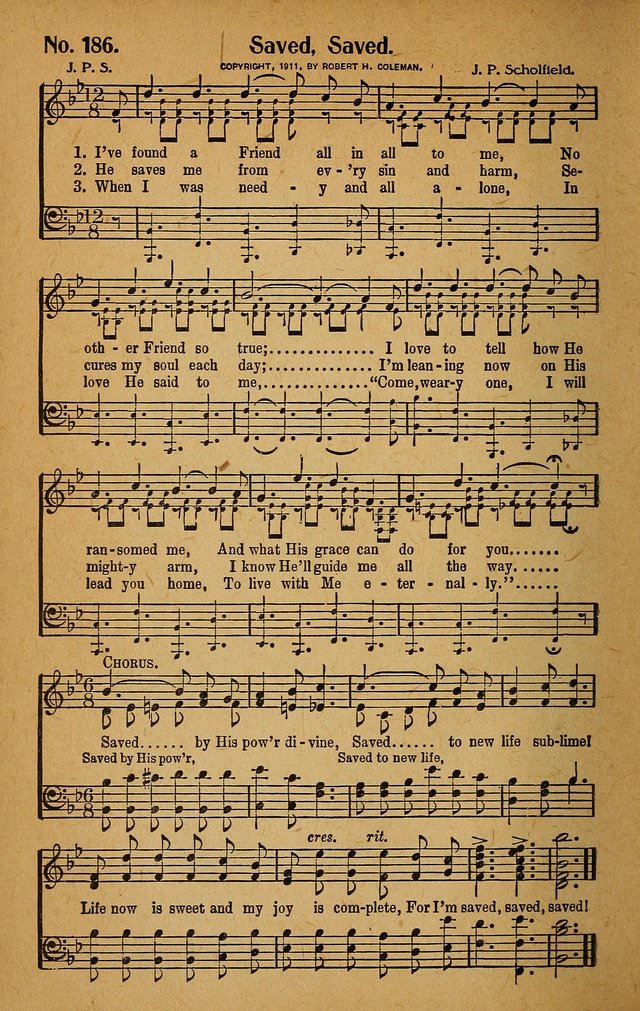 Make Christ King. Combined: a selection of high class gospel hymns for use in general worship and special evangelistic meetings page 197